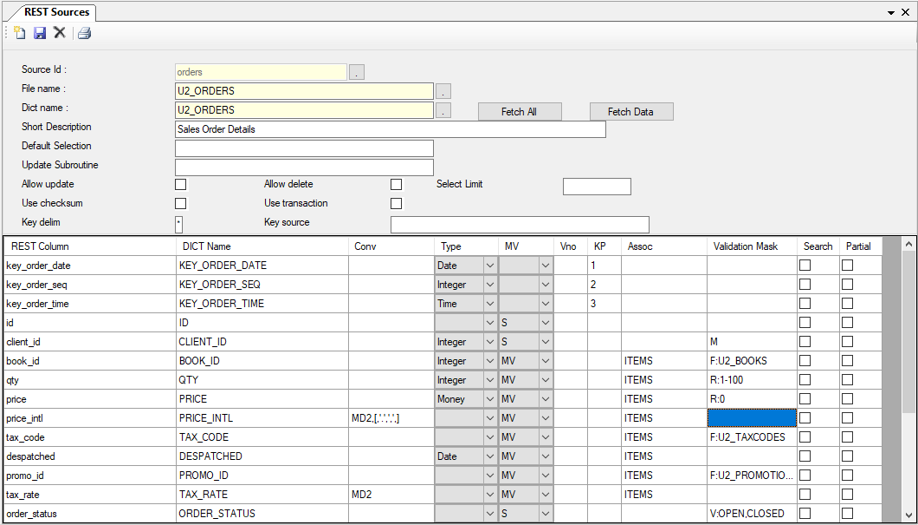 mvREST Data Source